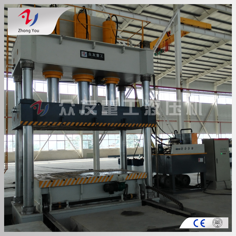 800噸移動(dòng)工作臺(tái)帶液壓墊液壓機(jī)