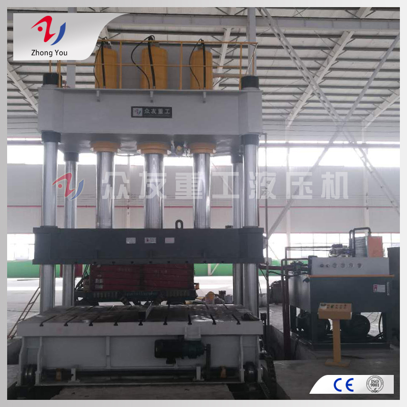 800噸移動(dòng)工作臺(tái)帶液壓墊液壓機(jī)