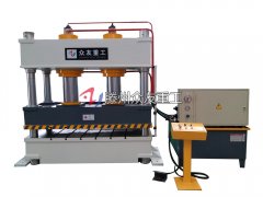 山東滕州眾友重工315噸四柱液壓機雙缸拉伸壓瓦機